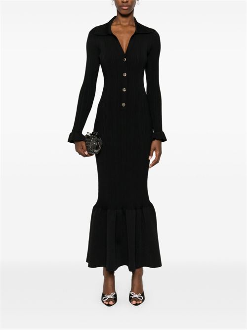 Long dress with ruffles SELF PORTRAIT | AW24071MBBLACK